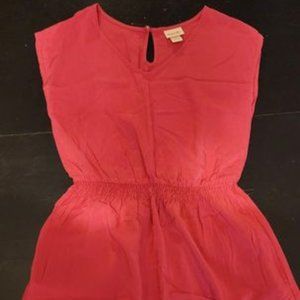 Pink Cinched Waist Dress